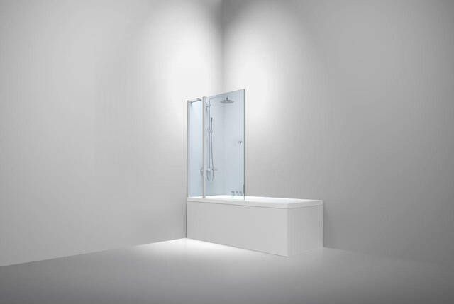 Van Rijn Products ST02 Badwand 120x150cm incl glasbehandeling chroom ST02900
