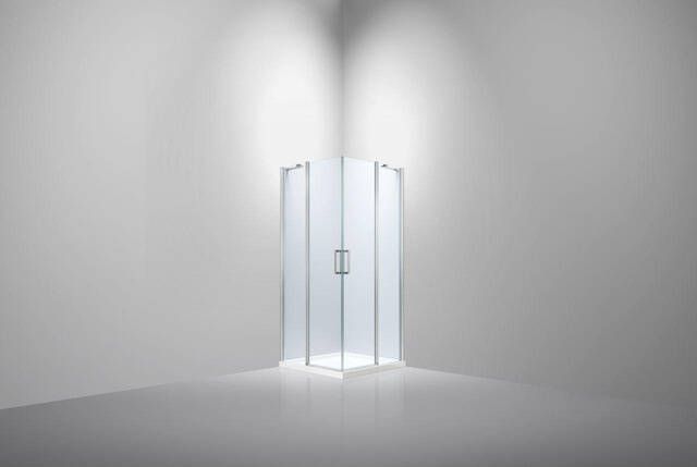 Van Rijn Products ST02 Hoekinstap 98x200cm stabilisatiestang helder glas 6mm ST02320100