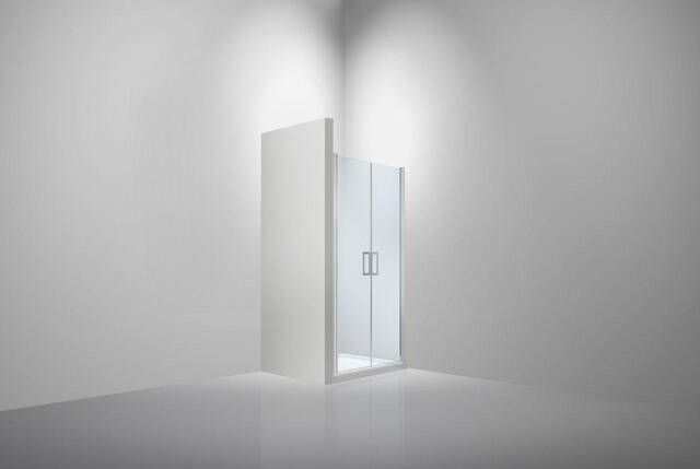 Van Rijn Products ST02 Saloondeur 100x200cm incl glasbehandeling incl muurprofiel chroom ST02400100