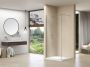 Van Rijn Products Vaste wand met haaks deel links en rechts 8mm helder glas incl. glasbehandeling incl. stabilisatiestang (970-990) + 290 x 2000 mm Chroom ST01600100CH - Thumbnail 2