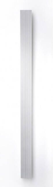 Vasco Bryce Mono designradiator aluminium verticaal 1800x150mm 586W aansluiting 0066 wit structuur (S600) 112090150180000660600-0000