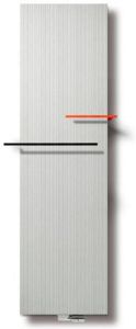 Vasco Bryce Plus BV designradiator 2200x525mm 2270W aansluiting 0066 wit structuur 112090525220000660600-0000