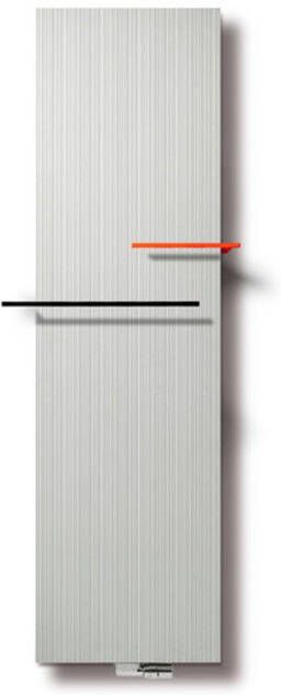 Vasco Bryce Plus BV designradiator 2200x600mm 2590W aansluiting 0066 wit structuur 112090600220000660600-0000