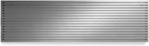Vasco Carre CPHN1 designradiator enkel 1600x355mm 691 watt alu grijs 111331600035500180302-0000