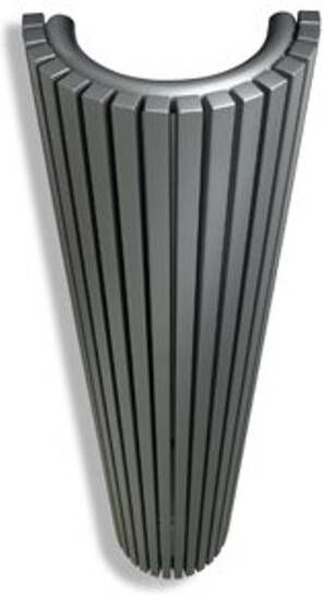 Vasco Carre Halfrond CR O designradiator halfrond verticaal 430x2000mm 2174 watt antraciet 111400430200000180301-0000