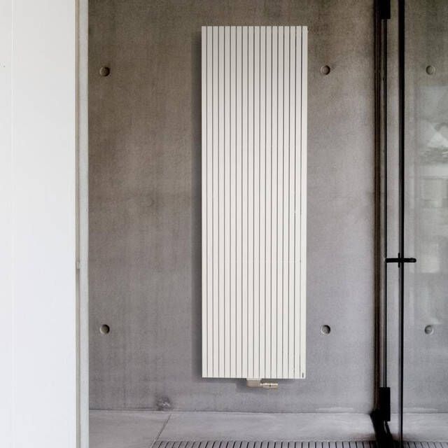 Vasco Carre Plus Plan CPVN1 designradiator enkel 1800x415mm 1485W aansluiting 0018 wit 112100415180000189016-0000