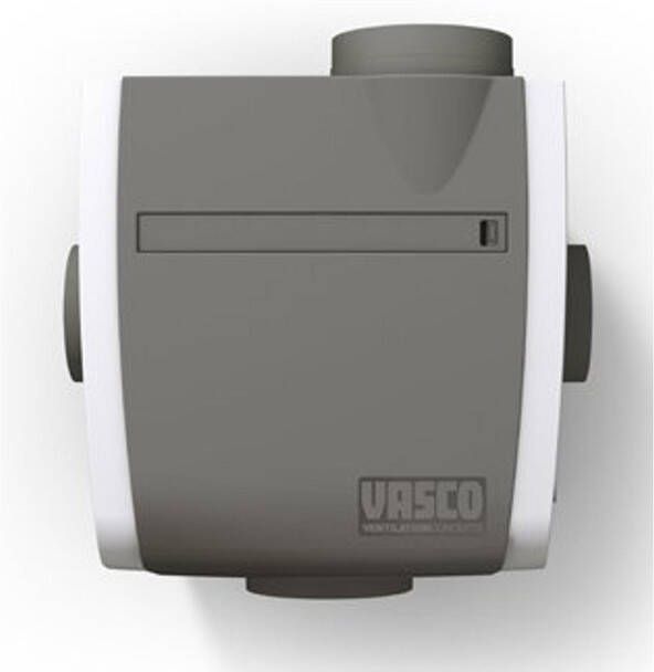 Vasco Ventilation C400RF Basic mechanische ventilatiebox exclusief schakelaar 47 x 46 x 31 1 cm wit grijs