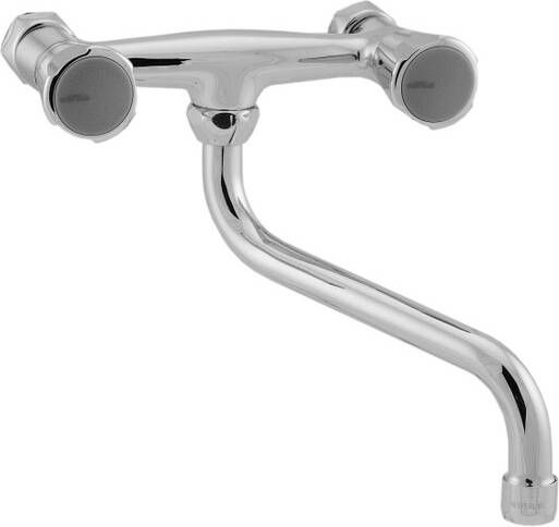 Ideal Standard Venlo Nimbus ii messing eco keukenkraan wandmodel met draaibare onderuitloop chroom