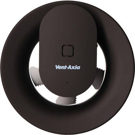 Vent-Axia Svara Badkamerventilator met klokprogramma vochtdetectie en lichtsensor 110 m3 h app-gestuurd Mat Zwart 8000001283