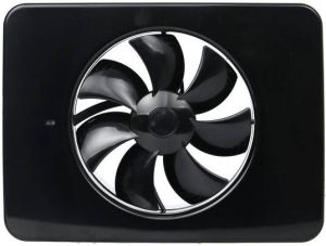 Vent-Axia IQ badkamerventilator met vochtsensor Hoogglans Zwart 8000001433