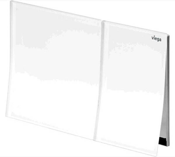 Viega Prevista bedieningsplaat visign for more 200 13 5x22 6cm kunststof glaswit 773571
