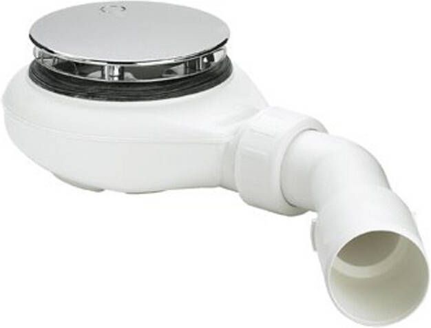 Viega Tempoplex douchebakafvoer 60mm hoog compleet 115x40 50 voor douchebak met gat 90mm chroom 634100