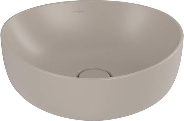 Villeroy & Boch Antao Opzetwastafel 40 x 39.5 x 14.6 cm Almond CeramicPlus zonder overloop 4a7240am