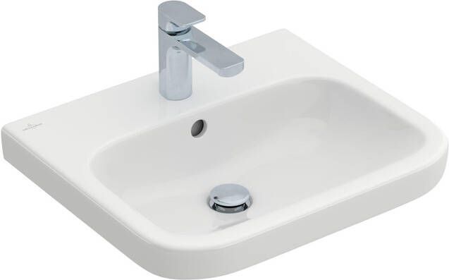 Villeroy & Boch Architectura wastafel 55x47cm met kraangat met overloop cermic+ wit 418855R1