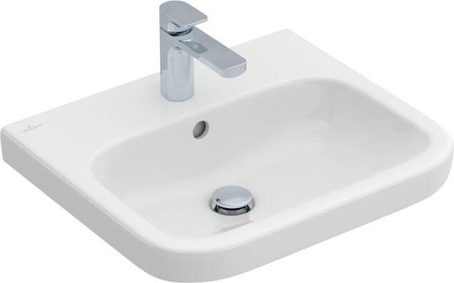 Villeroy & Boch Architectura wastafel onderzijde geslepen 55x47cm met kraangat met overloop wit 41885G01