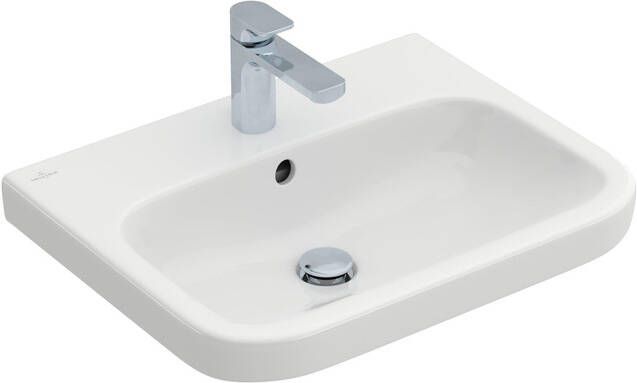 Villeroy & Boch Architectura wastafel onderzijde geslepen 60x47cm met kraangat met overloop wit 41886G01