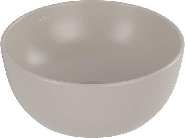 Villeroy & Boch Artis opzetwastafel 32 5cm rond z krgt almond C+ 438932am