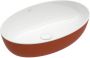 Villeroy & Boch Artis opzetwastafel ovaal ongeslepen zonder overloop 61 x 41 x 13 cm rust - Thumbnail 1