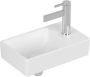 VILLEROY&BOCH Villeroy&amp Boch Avento fontein 360x220mm wasbak links voor 1 gat armatuur kraangat doorgestoken zonder overloop stone white C+ - Thumbnail 1