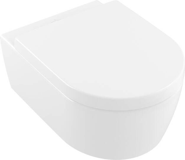 Villeroy & Boch Avento CombiPack hangend toilet diepspoel CeramicPlus Directflush inclusief toiletzitting met softclose en quickrelease wit