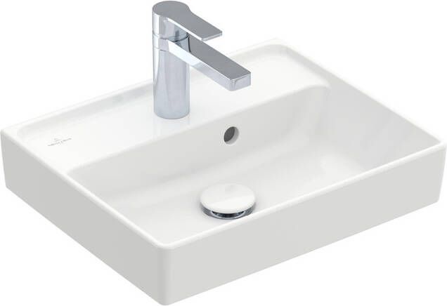 Villeroy & Boch Collaro fontein 45x37cm met overloop 1 kraangat wit 43344501