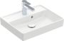 Villeroy & Boch Collaro fontein 50x40cm met overloop 1 kraangat wit 43345001 - Thumbnail 1