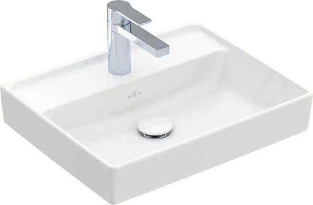 Villeroy & Boch Collaro fontein met kraangat zonder overloop CeramicPlus 15 x 50 x 40 cm wit alpin