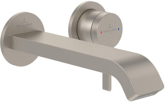 Villeroy & Boch Dawn Eengreeps wastafelkraan Matt Brushed Nickel (RVS) TVZ10600300064