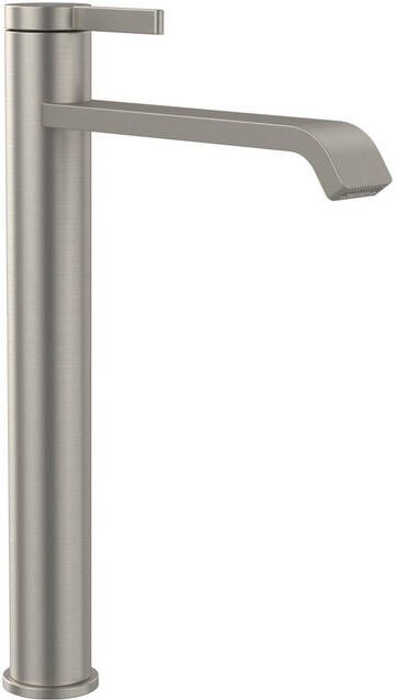 Villeroy & Boch Dawn Eengreeps wastafelkraan verhoogd Matt Brushed Nickel (RVS) TVW10610615264