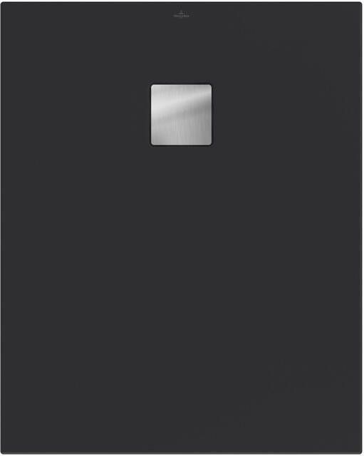 Villeroy & Boch Excello douchevloer 100x80cm polyurethaan acryl Anthracite uda1080exc2v-1s