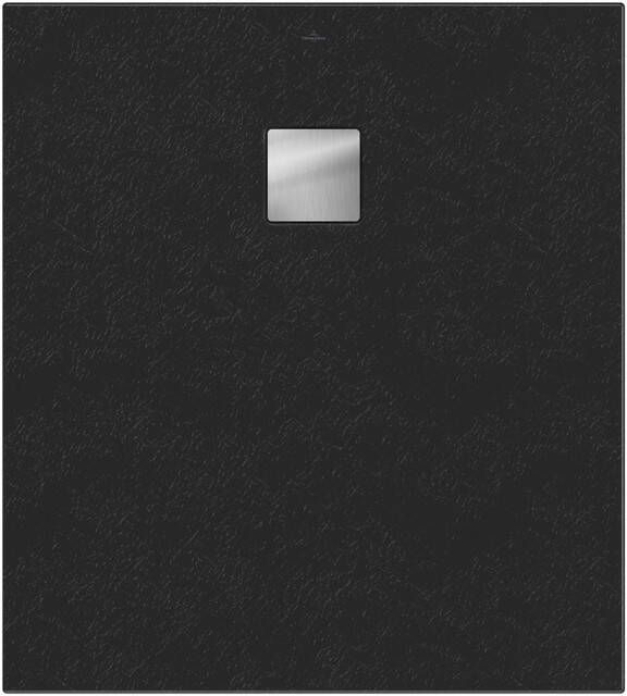Villeroy & Boch Excello douchevloer 100x90cm polyurethaan acryl Nature Anthracite uda1090exc2v-1n