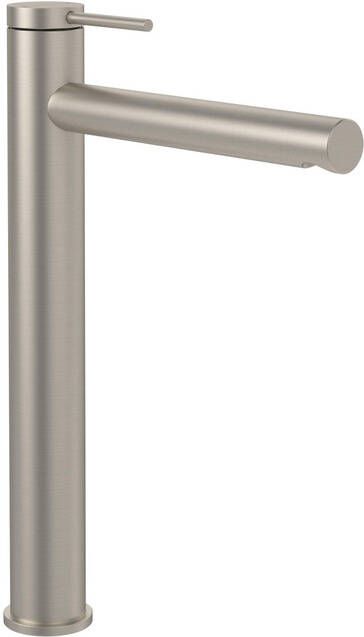 Villeroy & Boch Loop & Friends Eengreeps wastafelkraan verhoogd Matt Brushed Nickel (RVS) TVW10610615364