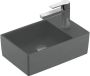 Villeroy & Boch Memento 2.0 fontein met kraangat rechts zonder overloop CeramicPlus 11 1 x 40 x 26 cm grafiet - Thumbnail 1