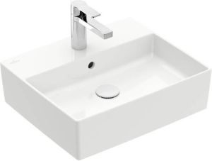 Villeroy & Boch Memento 2.0 Opzetwastafel 498 x 420 x 139 mm Wit Alpin CeramicPlus met overloop ongeslepen