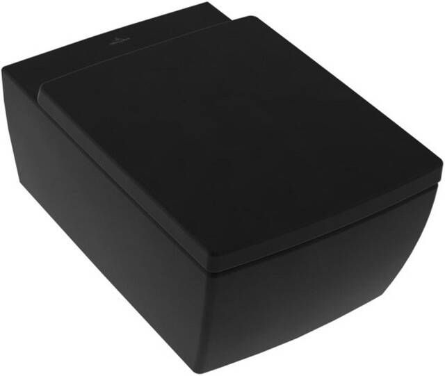 Villeroy & Boch Memento 2.0 wandcloset 56cm z spoelrand C + p.black 4633r0r7