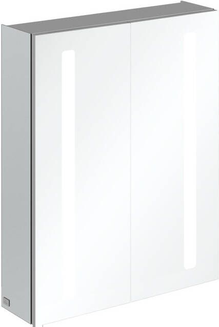 Villeroy & Boch My View 14+ spiegelkast met 2 deuren met LED verlichting verticaal 60x75x17.3cm incl. afsluitbare medicijnbox A4336000