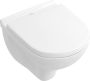 Villeroy & Boch O.novo CombiPack hangend toilet diepspoel CeramicPlus compact inclusief toiletzitting met softclose en quickrelease wit - Thumbnail 1