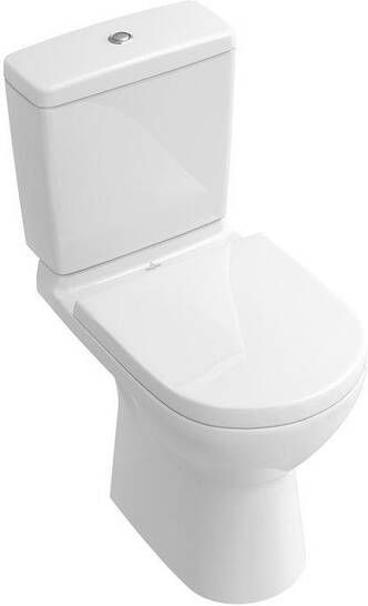 Villeroy & Boch O.novo combi-pack met toiletpot PK DirectFlush reservoir closetzitting softclose CeramicPlus wit alpin