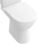 VILLEROY&BOCH Villeroy&amp Boch Diepspoelcloset O.novo kermamiek PK staand afvoer horizontaal Quickrelease Softclose RVS 400x360x700mm wit - Thumbnail 2