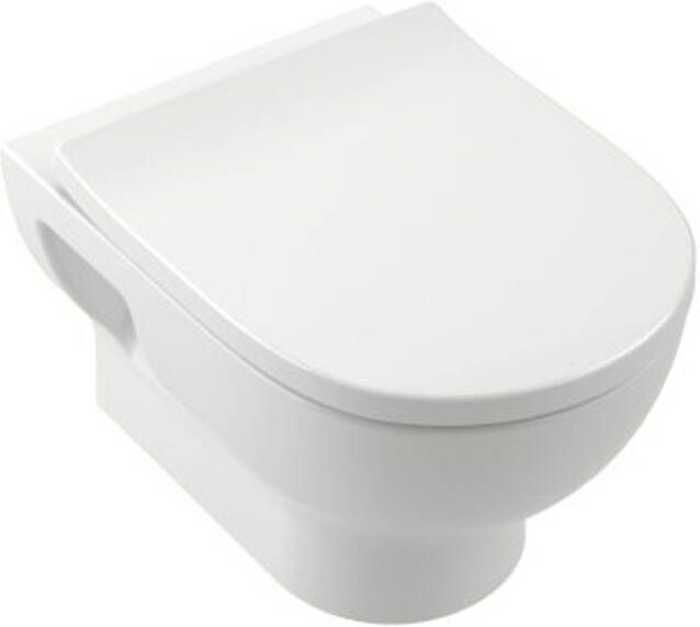 Villeroy & Boch O.novo pack wandcloset verkort 49 twistflush e3 white C+ 5c39clr1