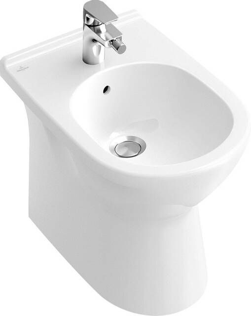 Villeroy & Boch O.novo staand bidet met overloop 1 kraangat wit 54610001 - Foto 2