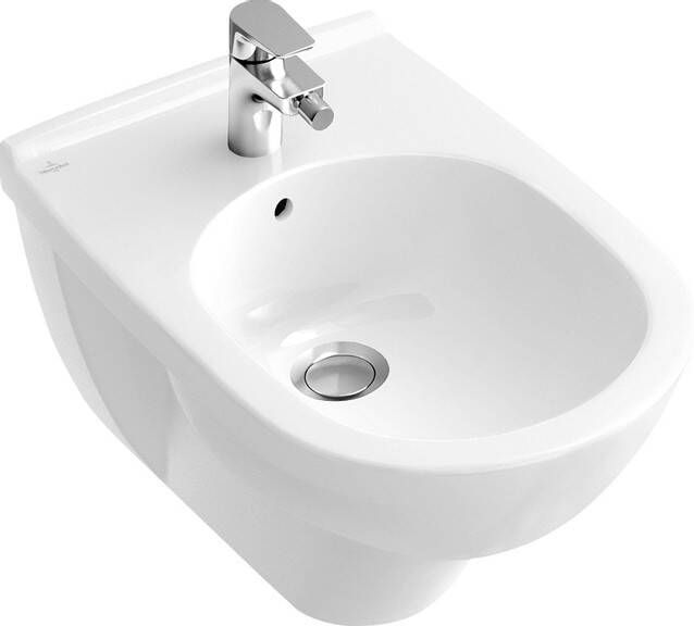 Villeroy & Boch O.novo wandbidet met overloop 1 kraangat wit 54600001