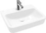 Villeroy & Boch O.novo wastafel onderzijde geslepen 55x46cm 1 kraangat wit 4A41MJ01 - Thumbnail 1