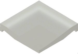Villeroy & Boch Pro architectura 3.0 vloertegel hoek 10x10cm 6mm mat R10 secret grey 2609c2600010