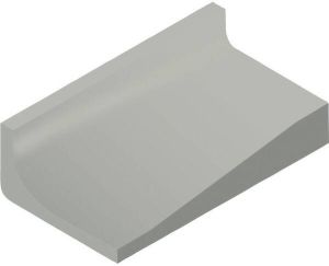 Villeroy & Boch Pro architectura 3.0 vloertegel hoekplint 5x10cm 6mm mat secret grey 3585c3600010