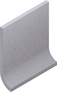 Villeroy & Boch Pro architectura 3.0 vloertegel plint 10x10cm 6mm mat R10 silver grey 2072c4640010