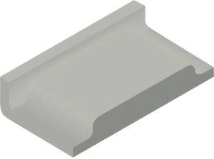 Villeroy & Boch Pro architectura 3.0 vloertegel strip 5x10cm 6mm mat secret grey 3593c3600010