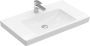 Villeroy & Boch Subway 2.0 meubelwastafel geslepen 80x47cm met kraangat met overloop wit 71758G01 - Thumbnail 1