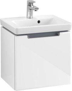 Villeroy & Boch Subway 2.0 wastafelonderkast 44x42cm 1 lades Glossy white a68410dh