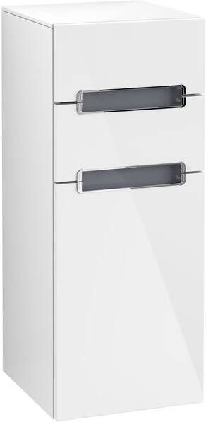 Villeroy & Boch Subway 2.0 zijkast 356x857x370mm glossy white a7130rdh